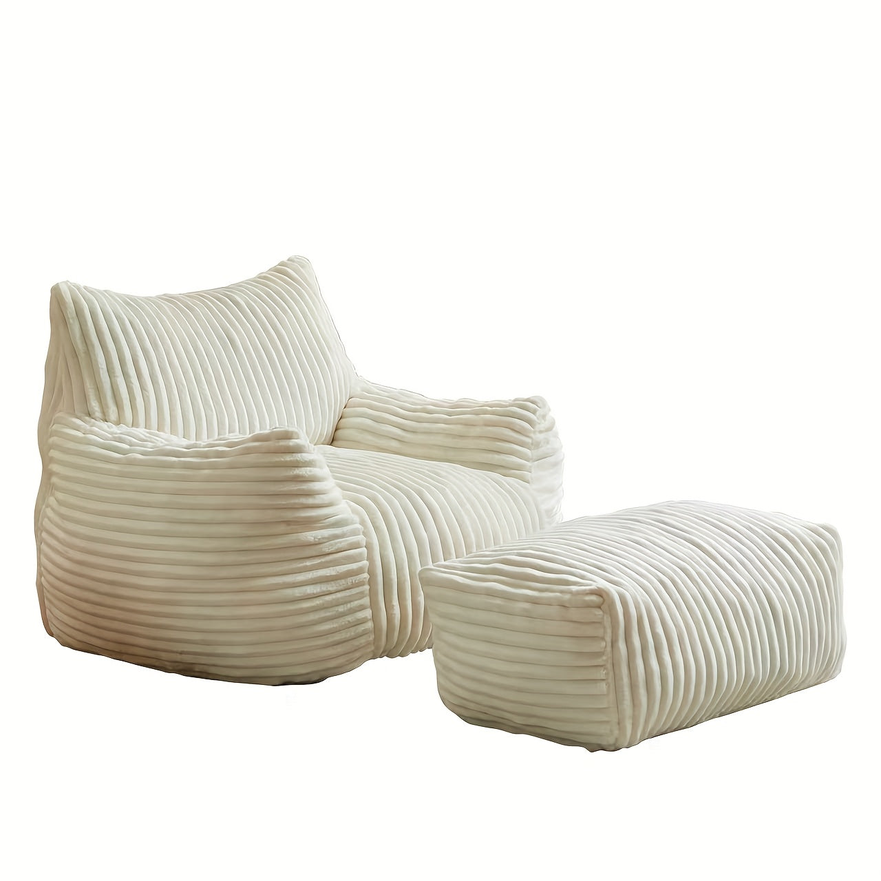 Bean Bag Chair shown in the Off White option