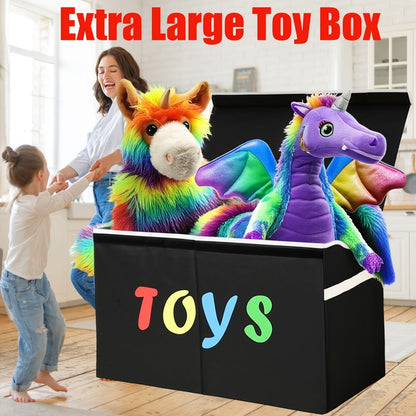 Storage Chest, Collapsible Kids Toy Chest Storage Bin with Lid Sturdy Extra Large shown in the main product view