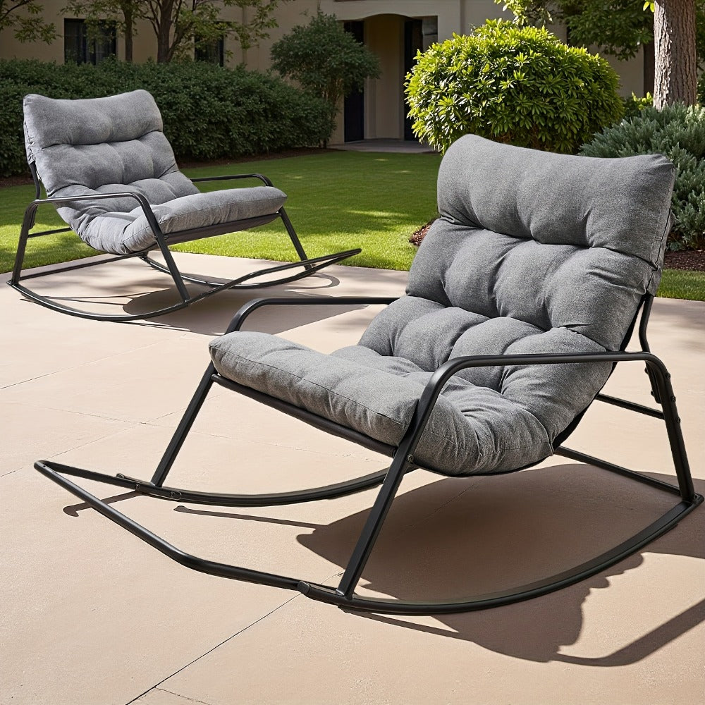 Extra-Large Outdoor Rocking Chair with Multiple Color Options for Patio detail image - detail view 11