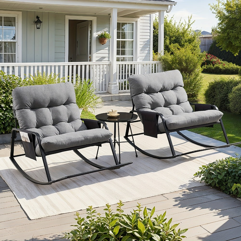 Extra-Large Outdoor Rocking Chair with Multiple Color Options for Patio detail image - detail view 15