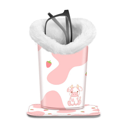 Eyewear Accessories - Eyeglasses Holder Stand Plush Lined Anti-Scratch Glasses Organizer 34 - product detail view 3