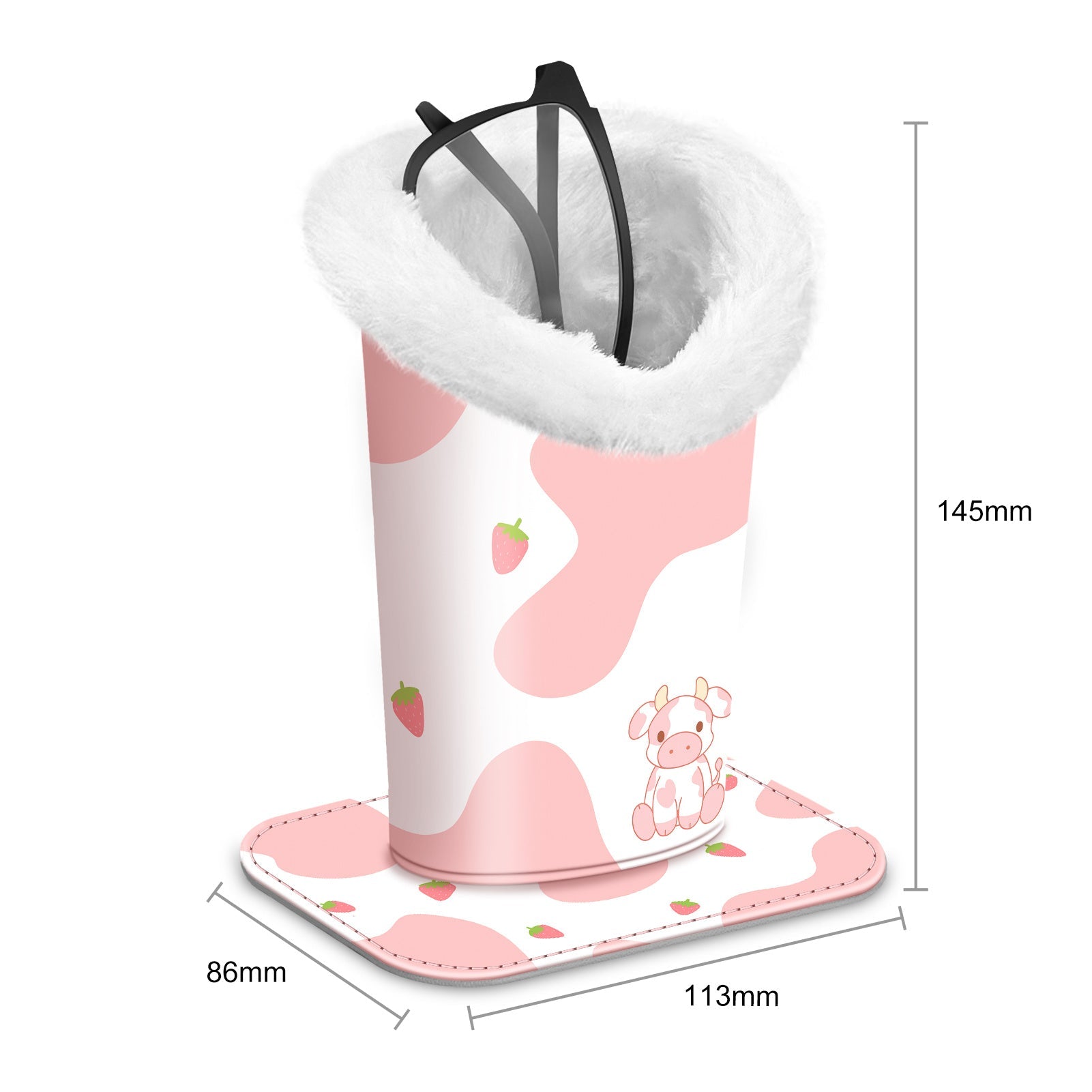 Eyewear Accessories - Eyeglasses Holder Stand Plush Lined Anti-Scratch Glasses Organizer 34 - product detail view 4