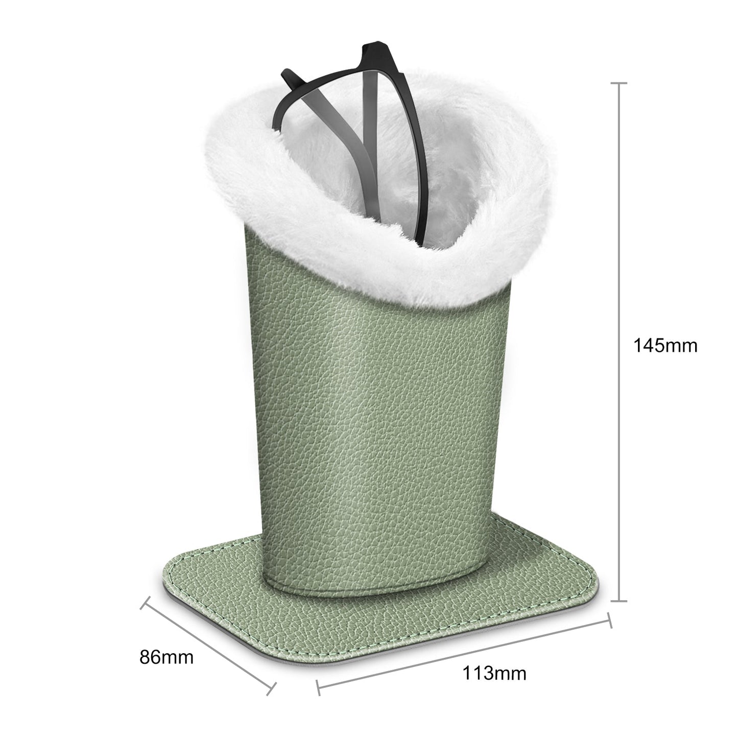 Eyewear Accessories - Eyeglasses Holder Stand Plush Lined Anti-Scratch Glasses Organizer 34 - product detail view 6