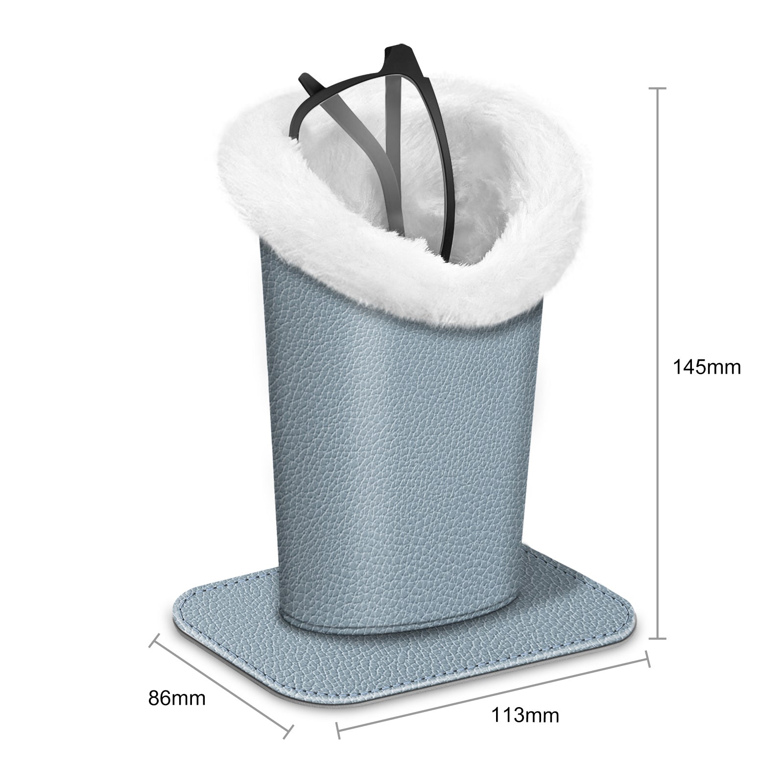 Eyewear Accessories - Eyeglasses Holder Stand Plush Lined Anti-Scratch Glasses Organizer 34 - product detail view 12