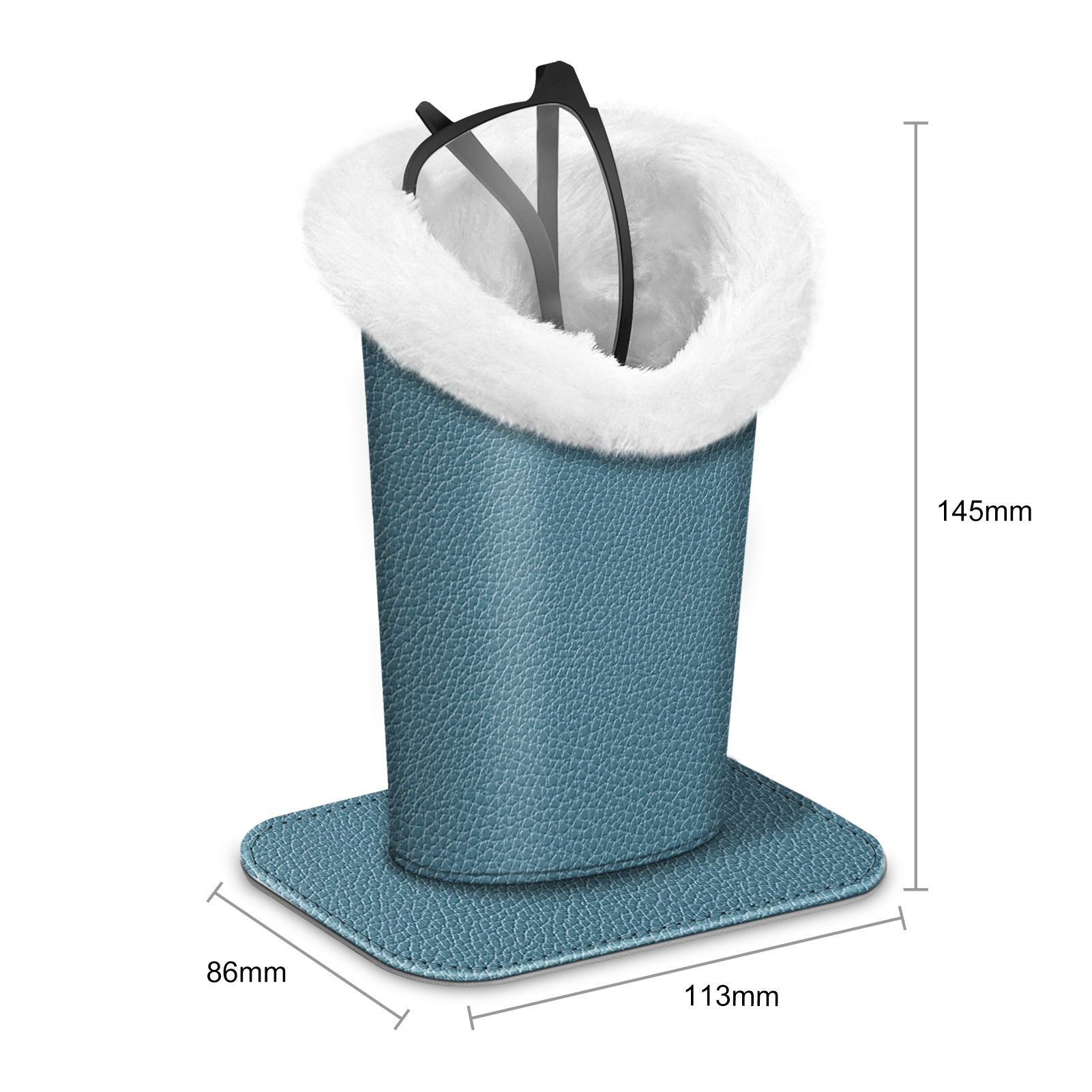 Eyewear Accessories - Eyeglasses Holder Stand Plush Lined Anti-Scratch Glasses Organizer 34 - product detail view 14
