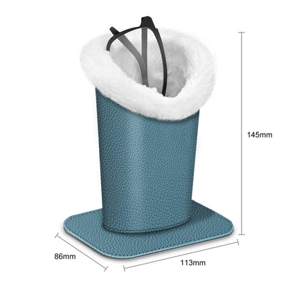 Eyewear Accessories - Eyeglasses Holder Stand Plush Lined Anti-Scratch Glasses Organizer 34 - product detail view 14