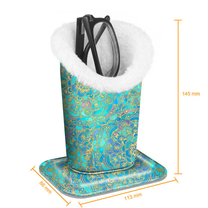 Eyewear Accessories - Eyeglasses Holder Stand Plush Lined Anti-Scratch Glasses Organizer 34 - product detail view 20