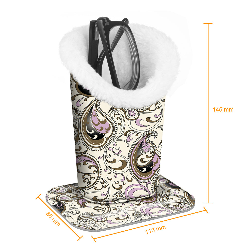 Eyewear Accessories - Eyeglasses Holder Stand Plush Lined Anti-Scratch Glasses Organizer 34 - product detail view 26