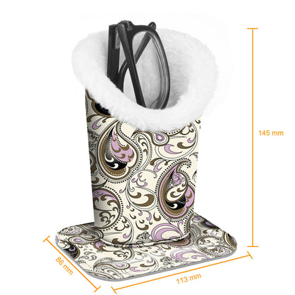 Eyewear Accessories - Eyeglasses Holder Stand Plush Lined Anti-Scratch Glasses Organizer 34 - product detail view 26