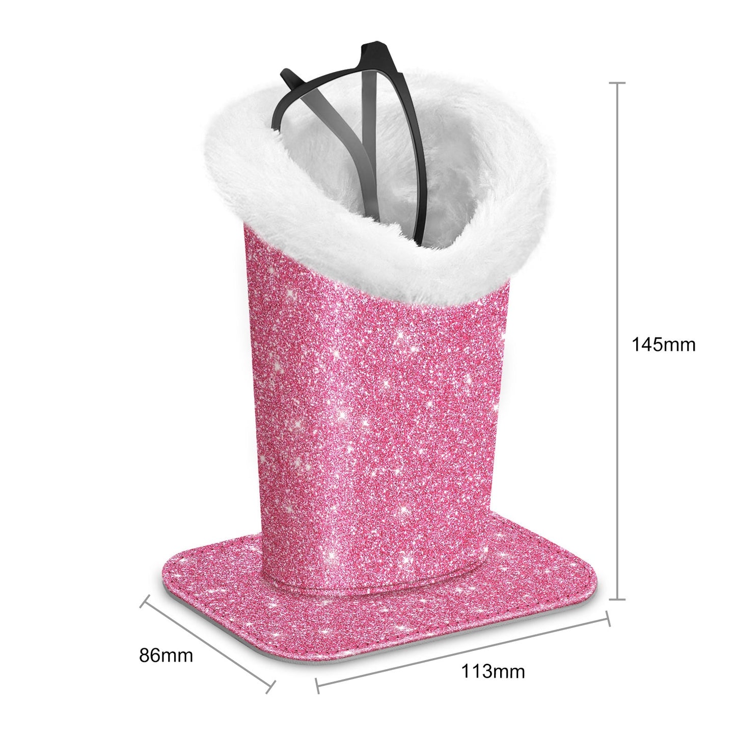 Eyewear Accessories - Eyeglasses Holder Stand Plush Lined Anti-Scratch Glasses Organizer 34 - product detail view 36
