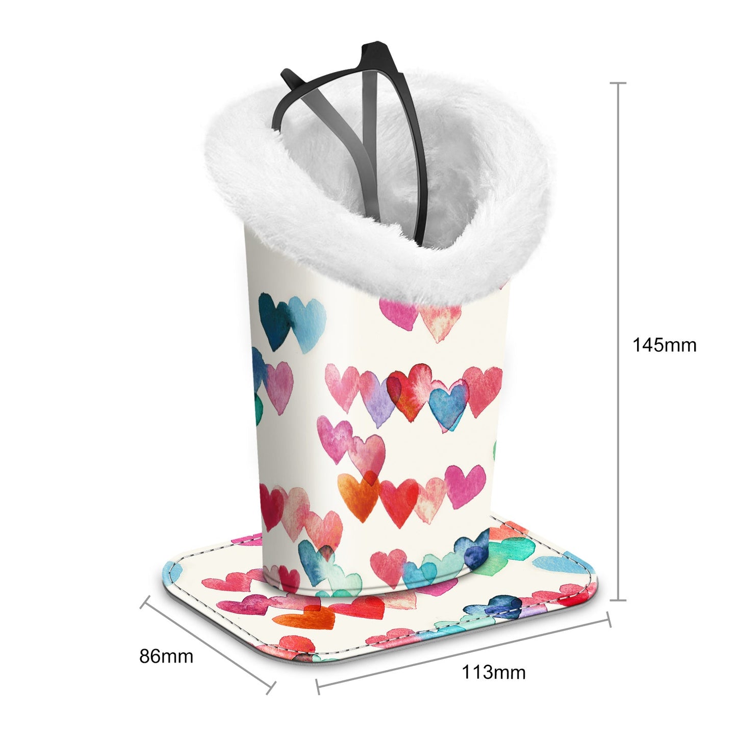 Eyewear Accessories - Eyeglasses Holder Stand Plush Lined Anti-Scratch Glasses Organizer 34 - product detail view 45
