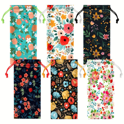 Eyewear Accessories - Microfiber Eyeglass Pouch 24 Pack Drawstring Soft Glasses Case Bag - main product view