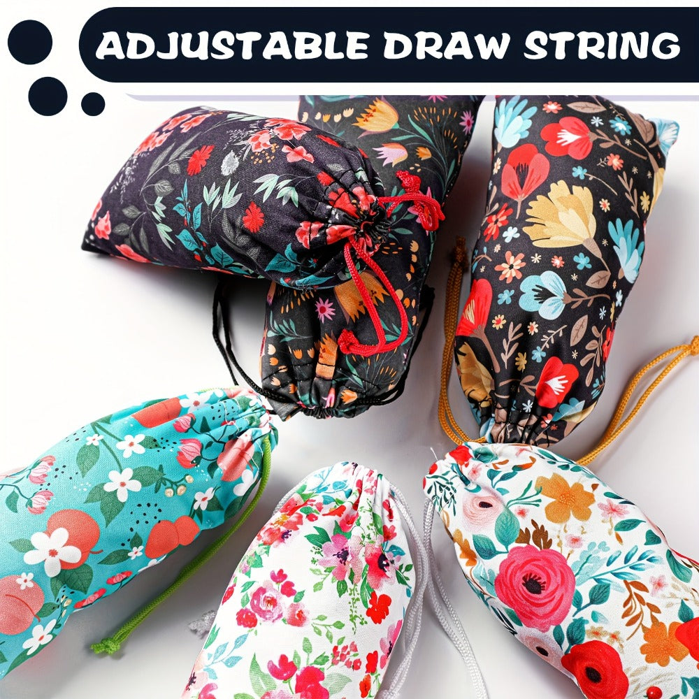 Eyewear Accessories - Microfiber Eyeglass Pouch 24 Pack Drawstring Soft Glasses Case Bag - product detail view 8