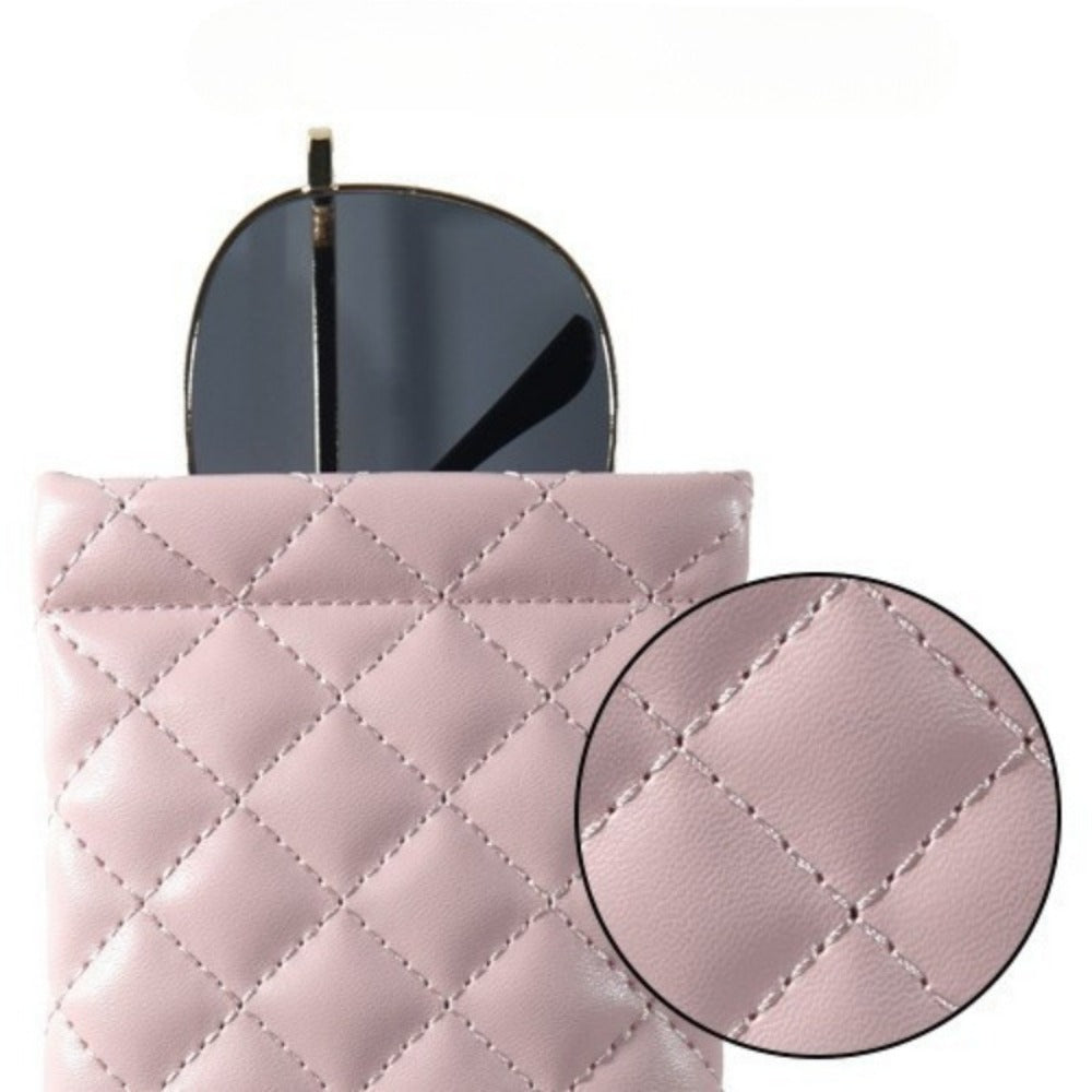 Eyewear Accessories - PU Leather Glasses Pouch Bag 8pcs - Waterproof Elastic Mouth Portable - product detail view 8