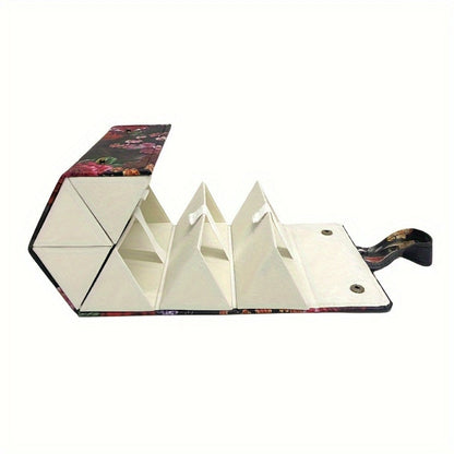 Eyewear Accessories - Roll-Up Hanging Glasses Organizer for Women - Multi-Pair PU Leather - product detail view 2