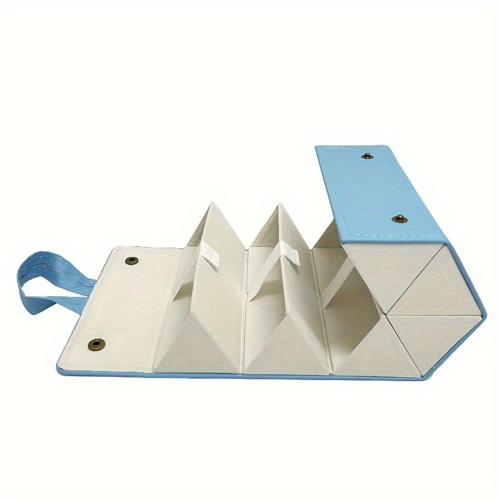 Eyewear Accessories - Roll-Up Hanging Glasses Organizer for Women - Multi-Pair PU Leather - product detail view 4
