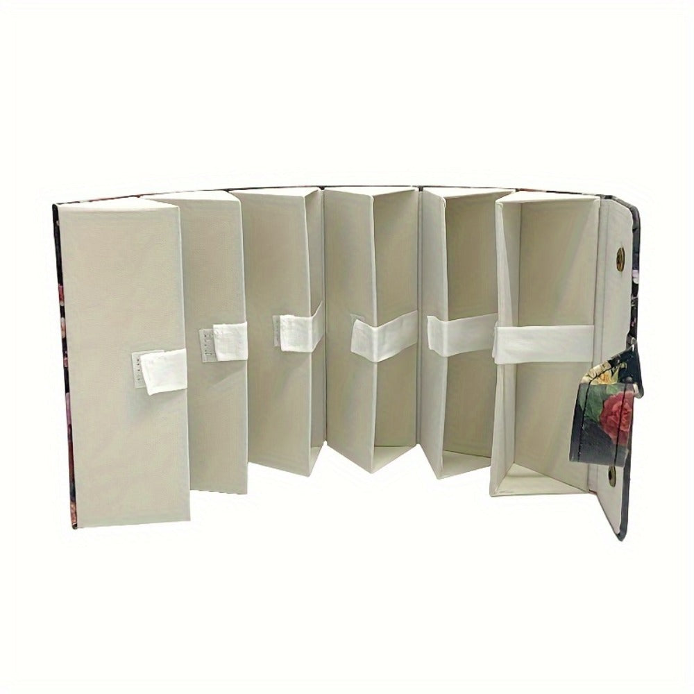 Eyewear Accessories - Roll-Up Hanging Glasses Organizer for Women - Multi-Pair PU Leather - product detail view 7