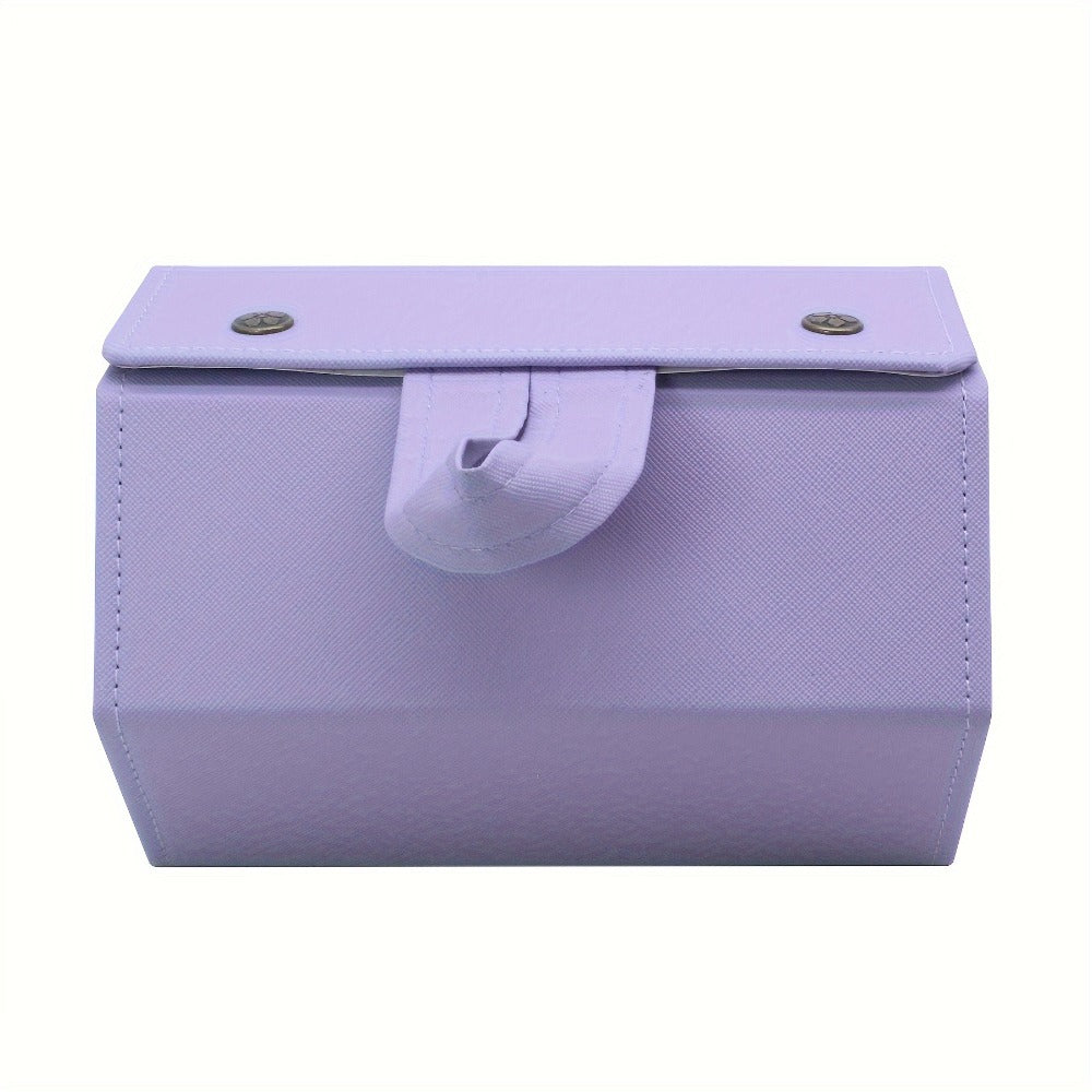 Eyewear Accessories - Roll-Up Hanging Glasses Organizer for Women - Multi-Pair PU Leather - product detail view 8