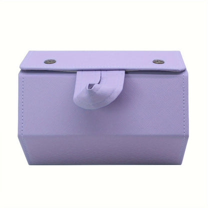 Eyewear Accessories - Roll-Up Hanging Glasses Organizer for Women - Multi-Pair PU Leather - product detail view 8