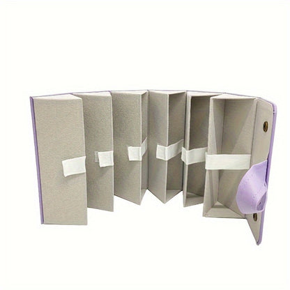 Eyewear Accessories - Roll-Up Hanging Glasses Organizer for Women - Multi-Pair PU Leather - product detail view 18