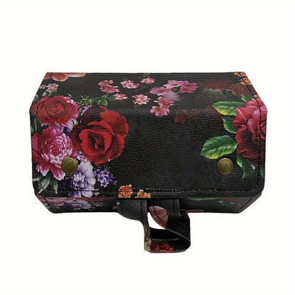 Eyewear Accessories - Roll-Up Hanging Glasses Organizer for Women - Multi-Pair PU Leather - product detail view 24