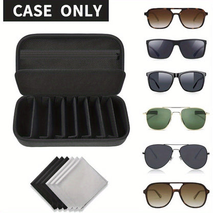 Eyewear Accessories - Sunglasses Organizer Case Travel Storage Bag Multi-Slot for Men Women - product detail view 2