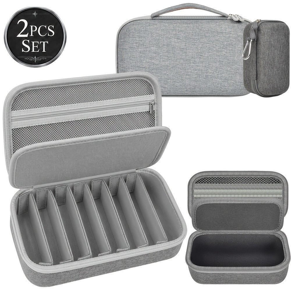 Eyewear Accessories - Sunglasses Organizer Case Travel Storage Bag Multi-Slot for Men Women - product detail view 7