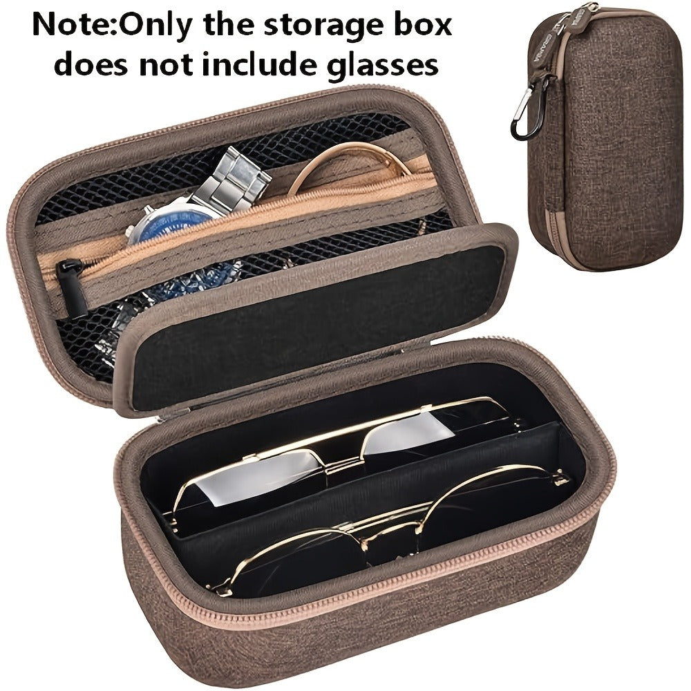 Eyewear Accessories - Sunglasses Organizer Case Travel Storage Bag Multi-Slot for Men Women - product detail view 19