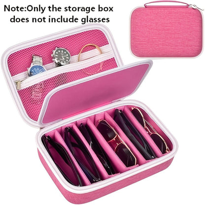 Eyewear Accessories - Sunglasses Organizer Case Travel Storage Bag Multi-Slot for Men Women - product detail view 24