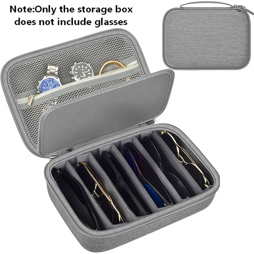 Eyewear Accessories - Sunglasses Organizer Case Travel Storage Bag Multi-Slot for Men Women - product detail view 46