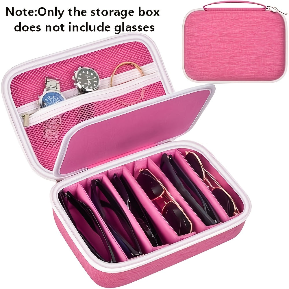 Eyewear Accessories - Sunglasses Organizer Case Travel Storage Bag Multi-Slot for Men Women - product detail view 47