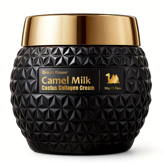 Camel Milk Cactus Collagen Face Cream 50g Hydrating Firming Moisturizer with Retinol Hyaluronic Acid Vitamin E Day Night Skincare All Skin Types