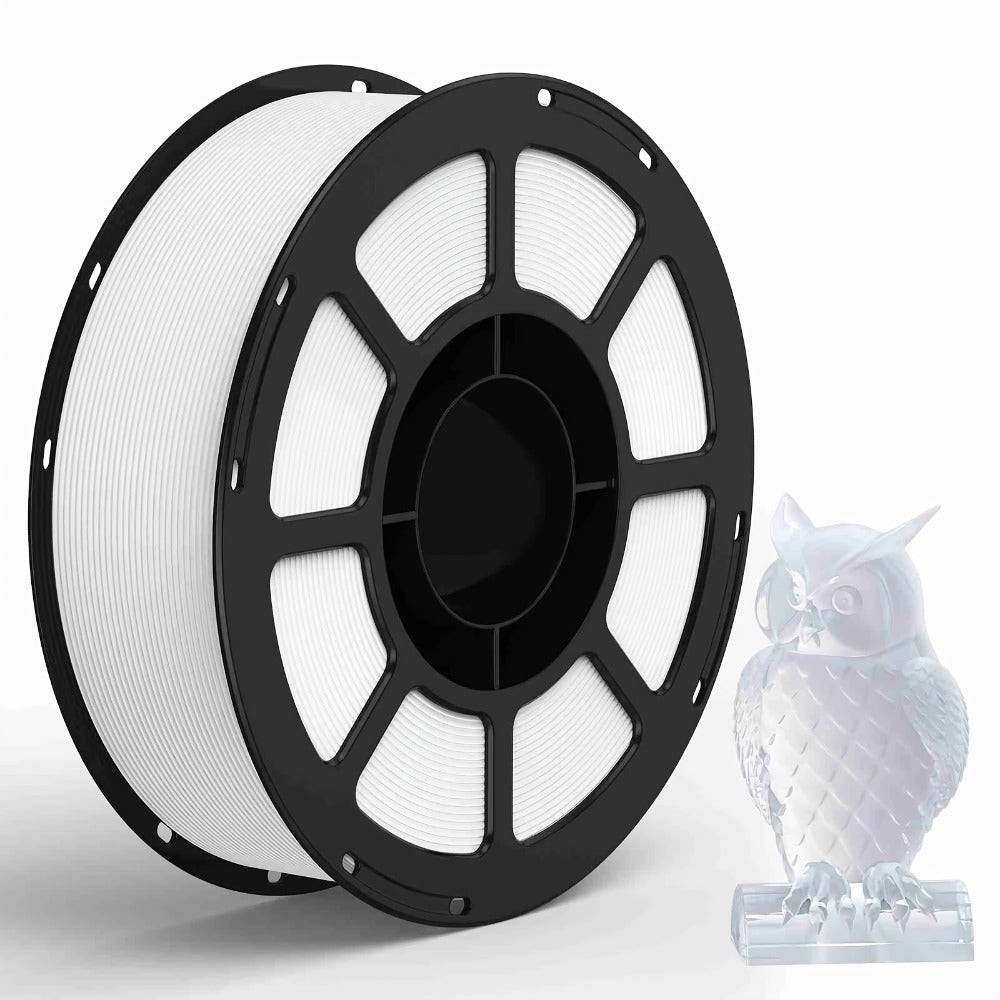 3D Printer Filament PETG 1.75mm 1kg Open-Rim Spool with 11 Solid, Transparent, Rainbow and Macaron Options