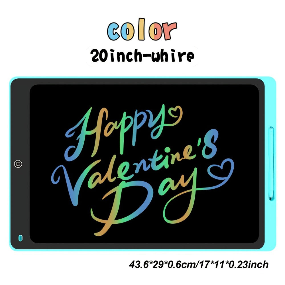 Large LCD Drawing Tablet for Kids 16 & 20 Inch – Colorful Erasable Electronic Doodle Board Reusable Writing Pad | Educational Art Toy Birthday Christmas Gift | Blue Pink Black