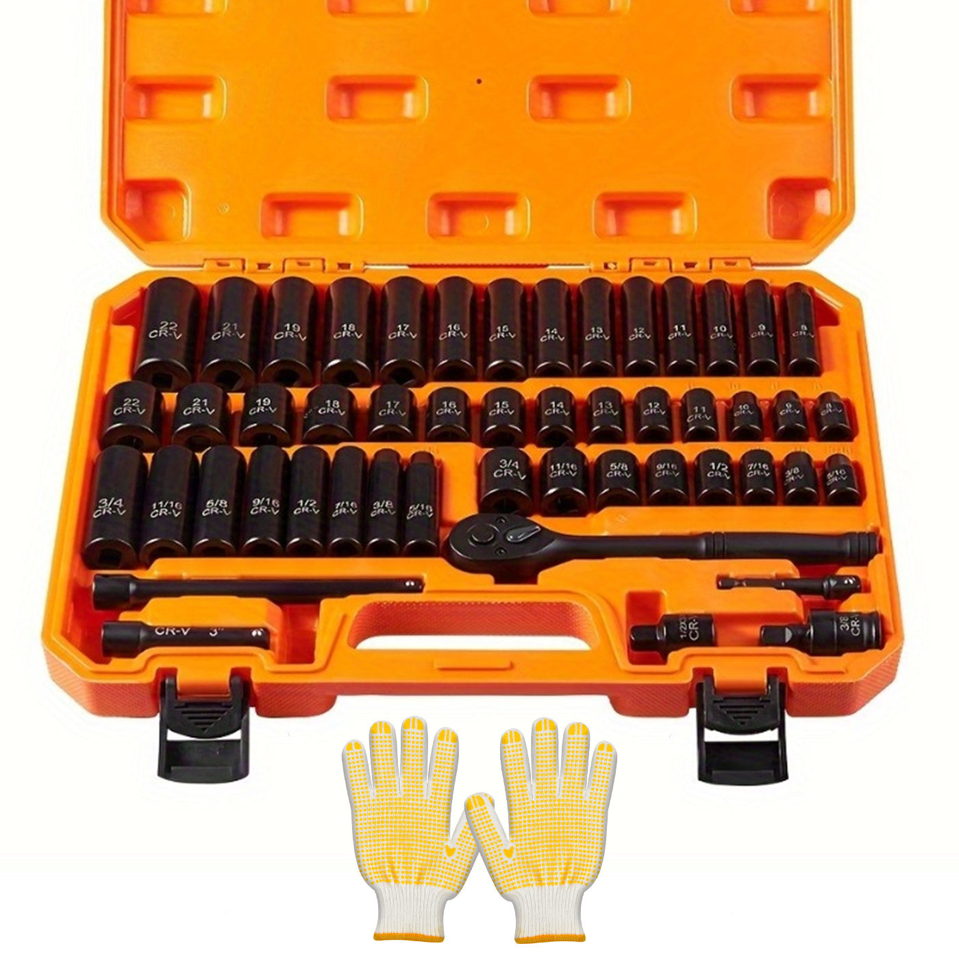 Ratchet Socket Wrench Set with Handle – 50/53/96/123/218/999PCS | 3/8" Drive CR-V Steel | Metric & Imperial Sizes | Car Maintenance, Boat & Home Repair Tool Kit for Mechanics