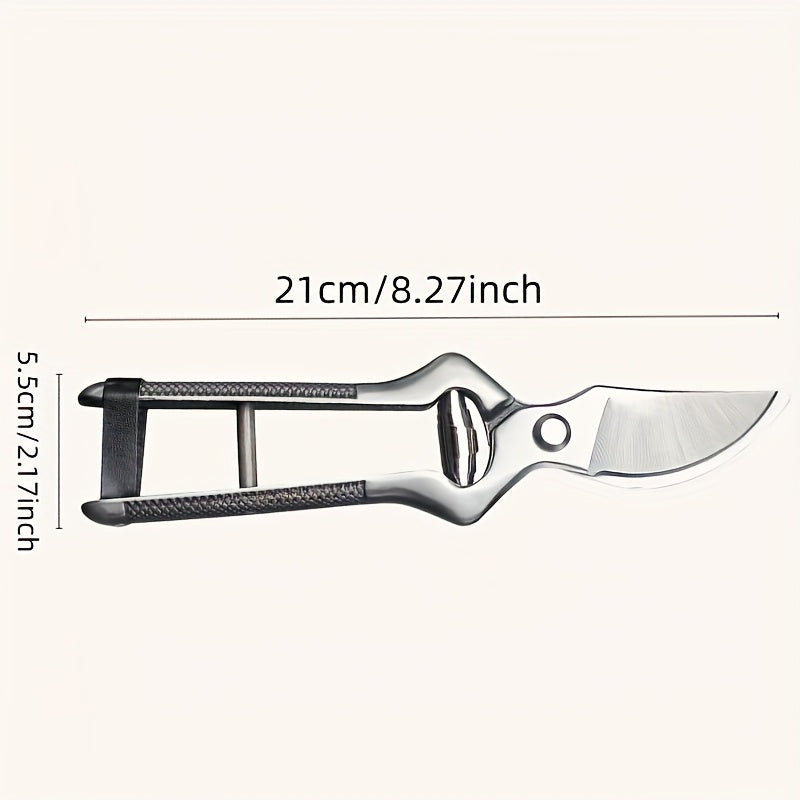 Pruning Shears High Carbon Steel Blades Ergonomic Non-Slip Handle Safety Lock Professional Garden Shears for Tree Trimming Flowers Shrubs Bonsai Yard Work