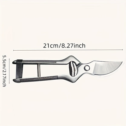 Pruning Shears High Carbon Steel Blades Ergonomic Non-Slip Handle Safety Lock Professional Garden Shears for Tree Trimming Flowers Shrubs Bonsai Yard Work