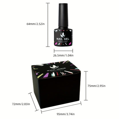 Gel Nail Polish – Pastel Set 8 Colors Rhapsody Series Soft Muted Tones Soak-Off UV LED Nail Art Polish Kit for All Seasons Home Manicure…