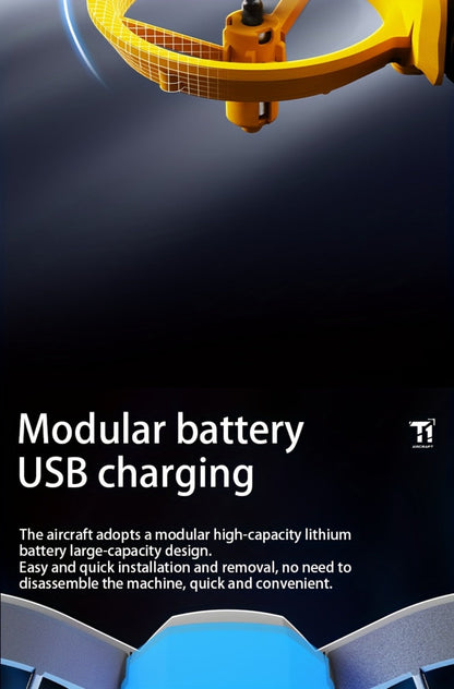 Mini 4K FPV Drone 180° Rotating Dual Camera Optical Flow Positioning Dual Batteries 360° Flip One-Key Takeoff Anti-Shake | RC Quadcopter Toy for Beginners Boys Girls Kids | Birthday Christmas Gift