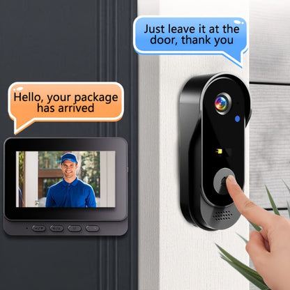 Video Doorbell with Indoor Monitor, Two-Way Communication, Night View and Wall-Mount Hardware in One Selection
