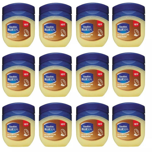 Cocoa Butter Moisturizing Jelly 50ml 12-Pack - Deep Hydration, Nourishing Body & Skin Care for Dry Skin | Bulk Value Set | Men & Women