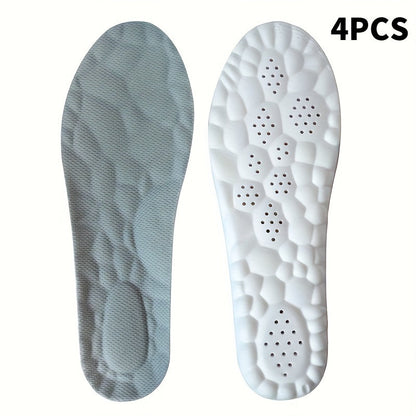 Two-Pair Cushion Shoe Insoles in Black or Gray with 12 EU35-46 Color-and-Size Options Pictured