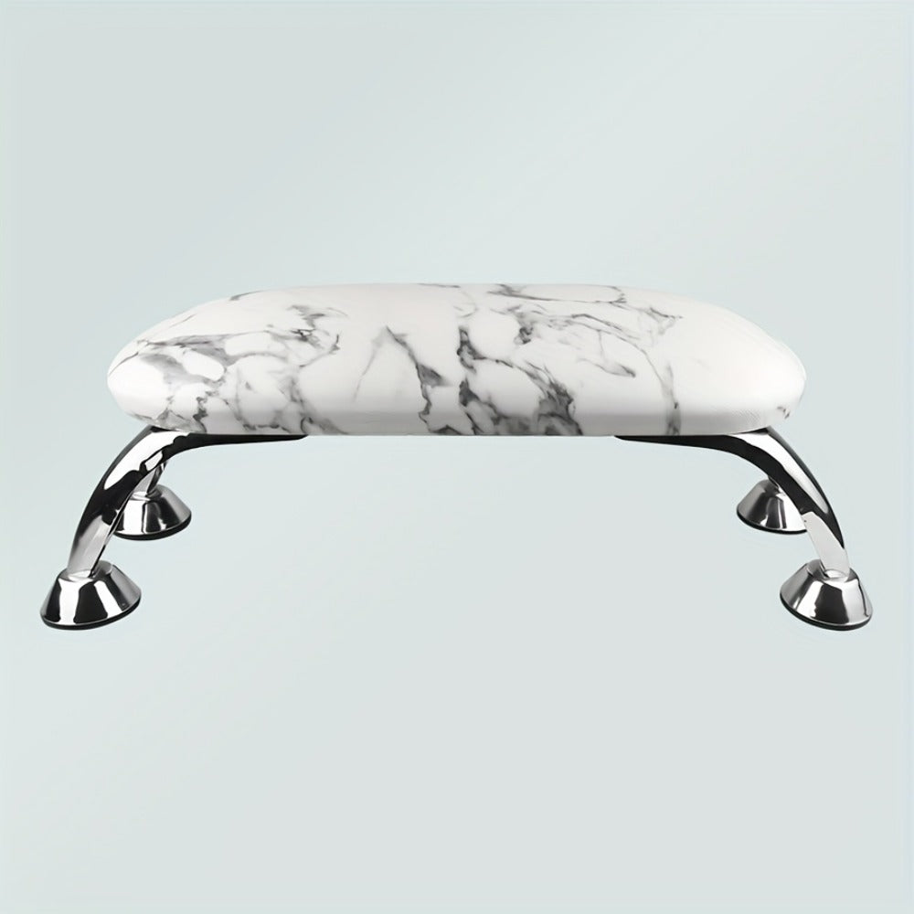 Padded Nail Armrest with Chrome-Finish Four-Leg Stand in Pink, Black or White Checkout Options
