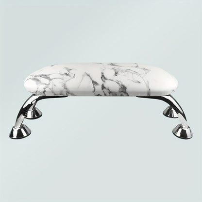 Padded Nail Armrest with Chrome-Finish Four-Leg Stand in Pink, Black or White Checkout Options