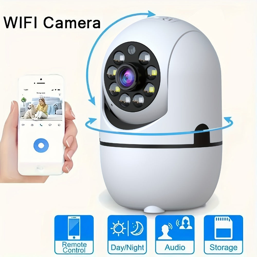 Indoor Security Camera 4-Pack with 355° Pan-Tilt, Dual-Band WiFi, Night Vision and Two-Way Talk