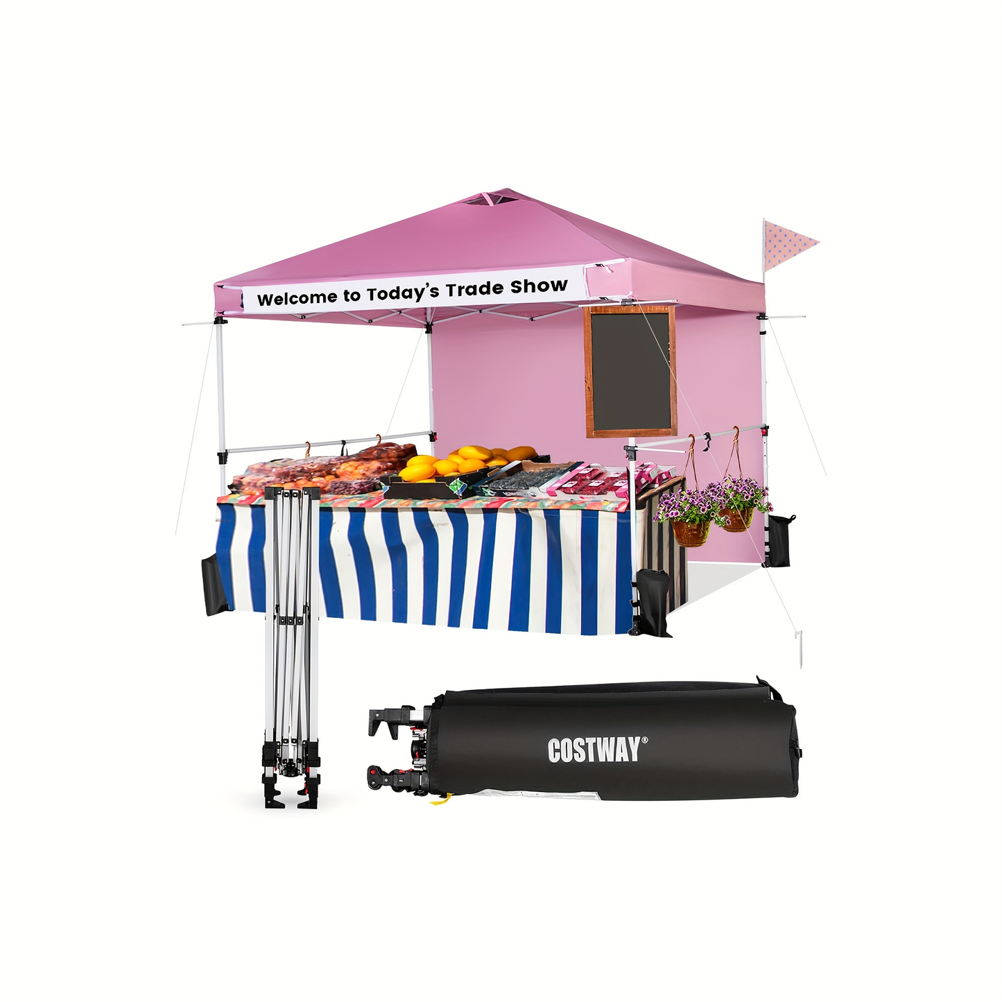 Commercial Canopy Tent 10x10 Pop Up with Sidewall Adjustable Height