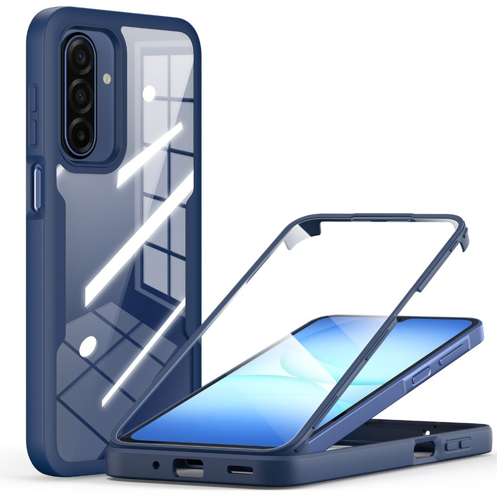 Rugged Samsung Galaxy A-Series Phone Case with Built-In Screen Cover in Four Colors and Six Model Options