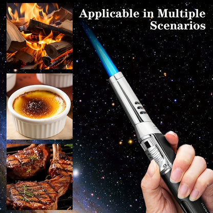 JOBON Pen-Style Torch Lighter with Rotating Nozzle, Slim Metal Body and Two Finish Options