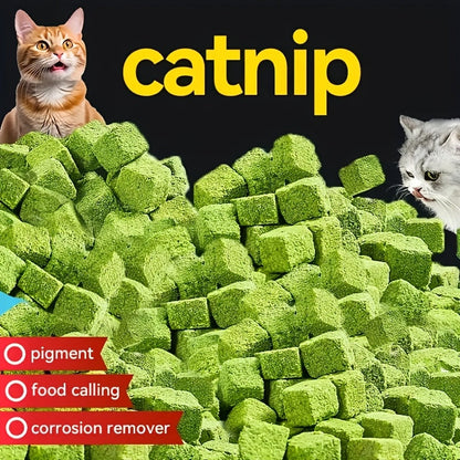 Cat Grass Pellets Freeze-Dried 150g – Mint Flavor Hairball Control Granules, Natural Chewing & Teeth Grinding Snack for Cats, Digestive Support Cat Treat (5.29oz)