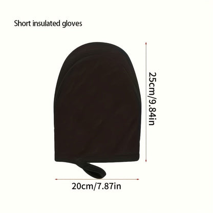 Oven Mitts 2 Pack Heat Resistant Kitchen Gloves - Non-Slip Multi-Ply Durable Cooking Baking Gloves Food Safe for BBQ Grilling Thanksgiving Christmas Holiday Kitchen Gift